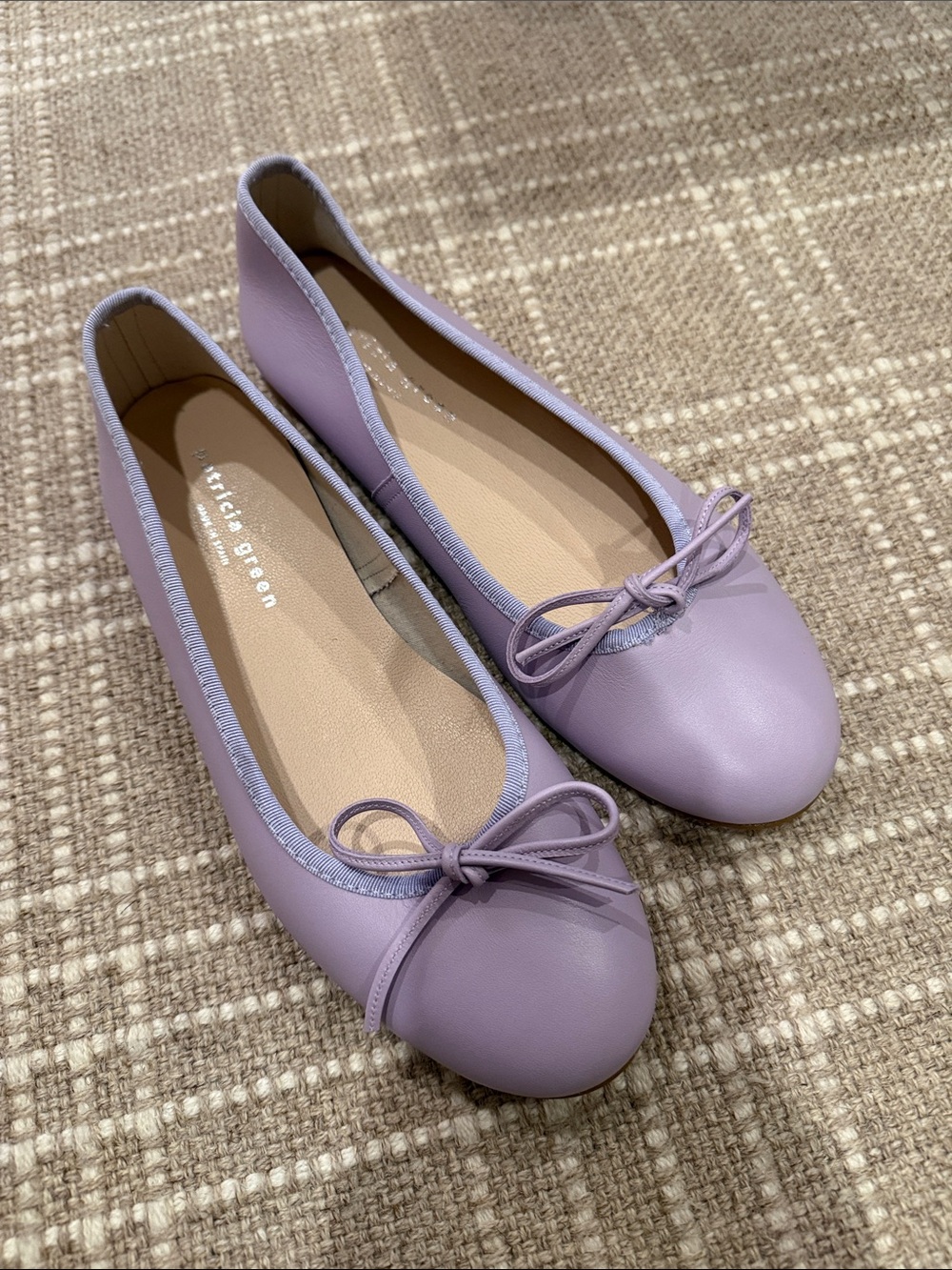 Patricia Green Lavender Bow Ballet Flats